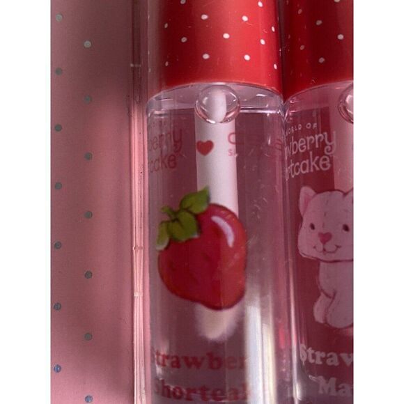 4 Pk Celavi Strawberry Shortcake Scented Tinted Lip Oils Crush On You Valentines - Picture 8 of 14